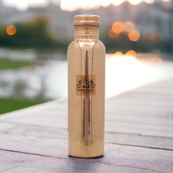 Plain Shine Copper Water Bottle 900ML