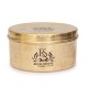 Pure Brass Box | Dry Fruit Box |  Dibba | Katordaan, Round Shape (500 ml)