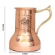 Lily Pot Copper Water Jug Inbuilt Glass Antique Elegant Design (1000 ML)