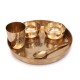 10 Inch Kansa Bronze Bhojan/Dinner/Thali 5 Items