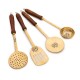 Handmade Traditional Brass Ladles and Spatula Cooking Set (Set-of-4)