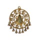 Decorative Pure Brass Om Ganesha Wall Hanging with Bells