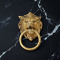  Gold Finish Lion Door Knocker Brass Narsimha
