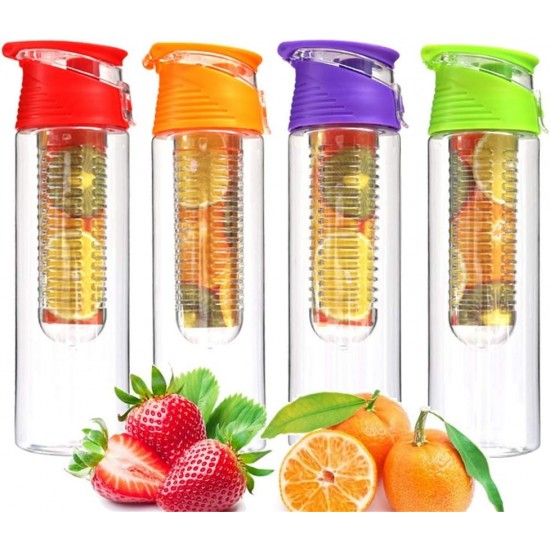 Water Infuser Bottle Infusing water Bottle for Health (Pack of 4, 700 Ml)