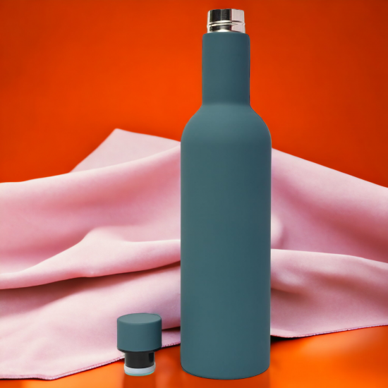  Stainless Steel with Copper Coating Hot and Cold Insulated Bottle 750 ml Bottle  (Pack of 1, Gray)