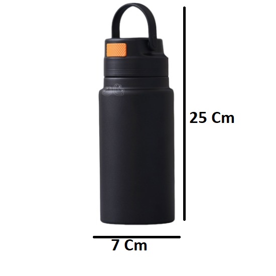  750 ml Stainless Steel Water Bottle for Gym and Sports Sipper Bottle 750 ml Sipper  (Pack of 1, Black, Aluminium)