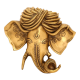 Brass Crafted Hindu God Ganesha Mask Wall Hanging