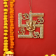 9 Inch Om Swastik Ganesha Wall Hanging swastik Symbol for Home Door 