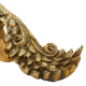 Brass Peacock Figurine Showpiece | Golden Peacock Mayur 17 cm  (Brass, Gold)