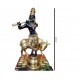 Cow Krishna Statue 25 Inch, Large Brass Krishna Idol / Standing Krishna Idol / God of love / Hare Krishna Idol / Narayana Idol / Lord Vishnu,Weight:23.5 Kg