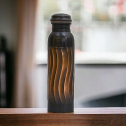 ROYALSTUFFS 1 Liter Copper Lehar Bottle | Tamba Bottle| Leak Proof | Ayurvedic Health Benefits | Eco Friendly