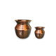 Set of 2 Copper lota, kalash for Drinking water and pooja, Copper Kalash 
