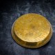 10.5 Inch Each Set of 2 Handmade Pure Bronze Kansa Rustic Vintage Thali for Dining, Serving & Gifting