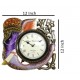 12 Inch Analogue Elephant Head Wooden Wall Clock with Glass for Home/Living Room/Bedroom/Kitchen/Office (Multicolor)