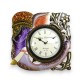 12 Inch Analogue Elephant Head Wooden Wall Clock with Glass for Home/Living Room/Bedroom/Kitchen/Office (Multicolor)