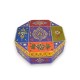 India Wooden Masala Dabba Spice Box with Beautiful Mughal Painting 