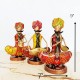 Tribal Rajasthani Sitting Male Musicians Muchhad in Iron Handmade Decorative Items for Home | Gift Items | Showpieces | Table Decorative Items Set of 3, Height : 9 Inches, Multicolor