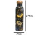  2 Printed Copper Meena Bottle (1000ml) with 2 Meena Glass 300 ml Each