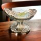 ROYALSTUFFS Silver Plated Gift Bowl Carved 12 X 8.5 X 7.5 Inch 