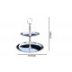 ROYALSTUFFS Cake Stand/Serving Platter for Home and Bakery Stainless Steel Cake Server  (Silver, Pack of 1)