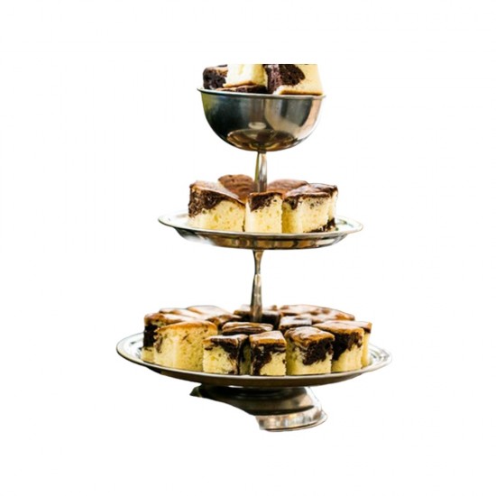 ROYALSTUFFS Easy Trade 3 Tier Snack Serving Stand/Cake Stand (Set of 1)