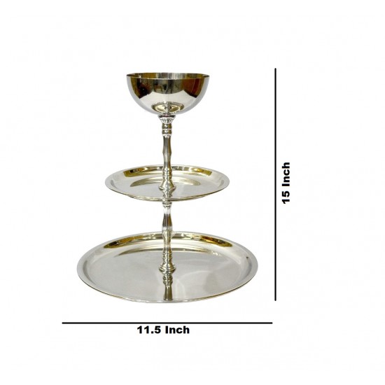 ROYALSTUFFS Easy Trade 3 Tier Snack Serving Stand/Cake Stand (Set of 1)