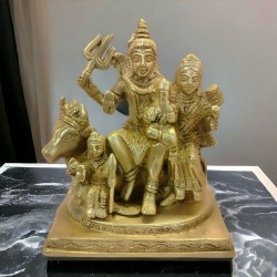 ROYALSTUFFS Shiva Family Brass (1840 Gram)