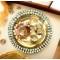 Brass Pooja Thali Set - Beads Decorated (5 Items)
