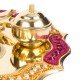 Pooja Thali Set Combo with Agarbatti Holder, Aarti Diya, Roli Holder & Akshat Holder for Mandir, Home, Diwali and Special Occasions (8 Inch)