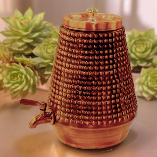 5 L Hammered Antique Copper Water Dispenser - 5000 ML