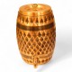 Dholak-Shaped Diamond Pattern Antique Copper Water Dispenser