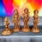  8-Inch Handmade Antique Pure Brass Separate Ram Darbar Idol