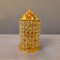 7-Inch Brass Akhand Jyoti Crystal Diya - 460 Gram
