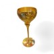 Brass Antique Engraved Wine Glass Set of 2 - 8 Inch