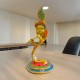 Brass Antique Finish with Melamine Stone Work Hawaï Krishna Ji Murlidhar - 13 Inch Height, 2.7 kg Weight