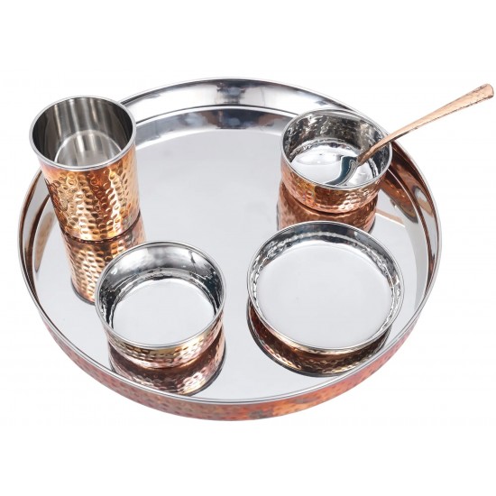 Copper Plated Stainless Steel Dinner Set