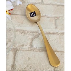 Brass Baby Spoon with Matte Finish Design