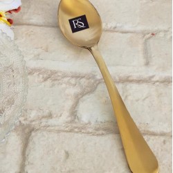 Brass Baby Spoon with Matte Finish Design