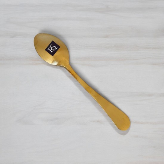 Brass Baby Spoon with Matte Finish Design