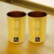 Set of 2 Pure Brass Lining Design Glasses - 250 ML