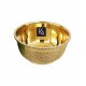 Handcrafted Pure Brass Embossed Round Shaped Bowl -150ml