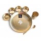 Pure Brass Matt Finish 7-Piece Dinner Set / Thali Set