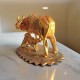 ROYALSTUFFS Kamdhenu Collections Aluminum Cow and Calf Statue Showpiece