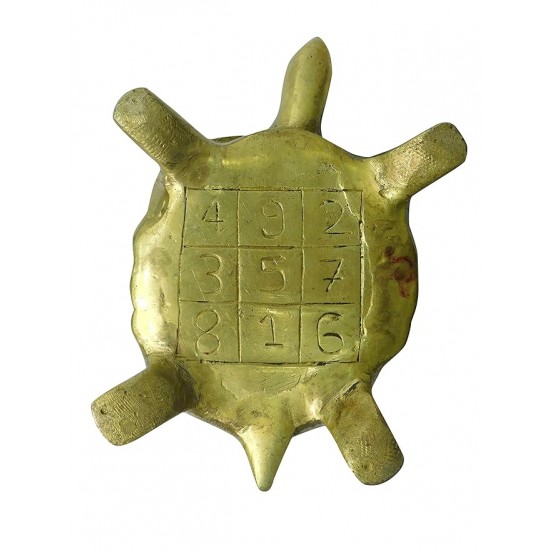 ROYALSTUFFS Handmade Vaastu Brass Tortoise Figurine