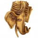 Brass Crafted Hindu God Ganesha Mask Wall Hanging