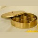 Pure Brass Spice Box (Masala Dani) Set With 1 Spoon And 7 Containers For Kitchen
