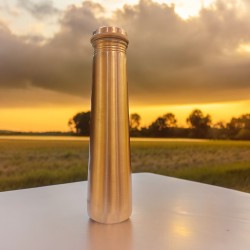 Tower Plain Shine Pure Copper Water Bottle - 700 ml